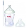 NUBY BIBERON 25-ID1143 ANTI-REFLUX ET ANTI-COLIQUE COL LARGE AVEC HOQUET À PAILLE 360° 240ML - 0M+
