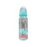 NUBY BIBERON 25-NV03004 CLASSIQUE IMPRIMÉ COL STANDARD EN PP AVEC TÉTINE ANTICOLIQUE 240ML +0 MOIS