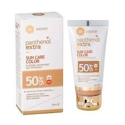 Panthenol Extra Soin de protection Solaire SPF50 Gel Teinté 50ml