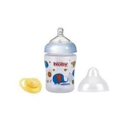 NUBY Biberon OVAL  avec tétine SoftFlex - 270 ml  +0 mois 25-NV03007