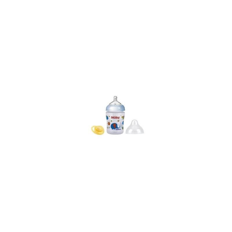 NUBY Biberon OVAL  avec tétine SoftFlex - 270 ml  +0 mois 25-NV03007