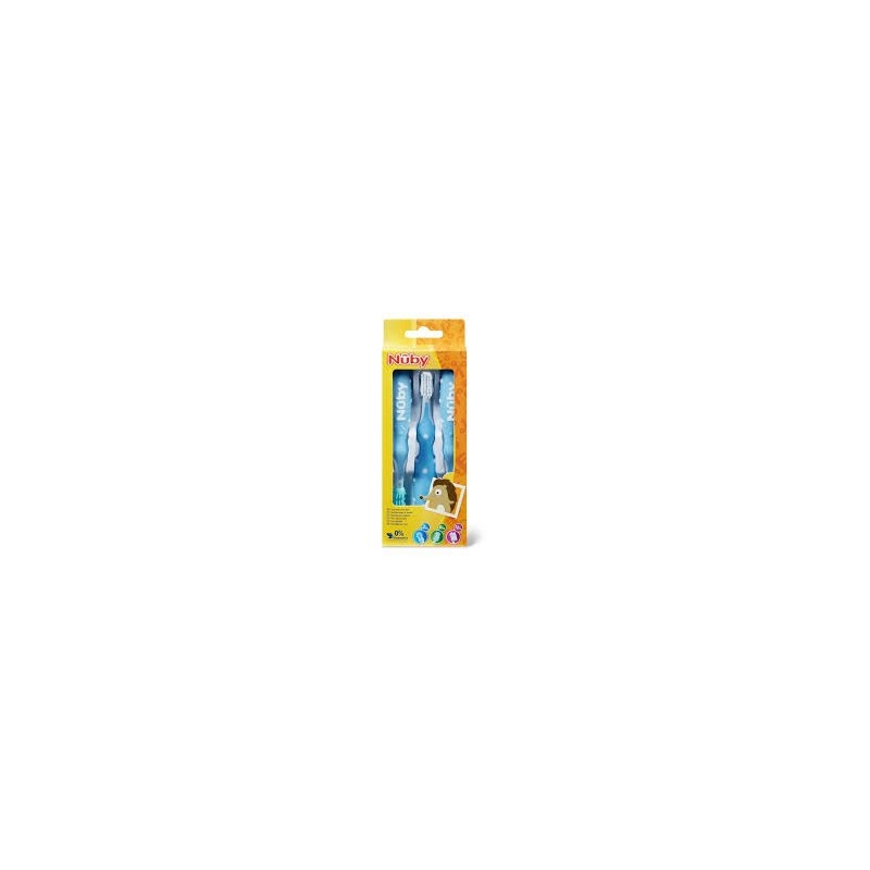 NUBY BROSSES A DENTS25-ID5235 3 PIECES -3M+ 6M+ 9M+