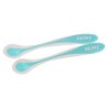 NUBY CUILLERES 25-ID5235 THERMOSENSIBLES PATENTEESA BORD DOUX +3MOIS BLUE