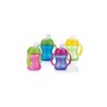 NUBY GOBELET 25-NV0404003 ANTI-GOUTTE SWIRL EN PP À ANSES AVEC BEC EN SILICONE SOUPLE ET COUVERLE 240ML +6MOIS