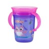 NUBY GOBELET 25-NV0414001 ANTI-GOUTTE MAGIC 360° IMPRIMÉ EN PP À ANSES ET COUVERLE 240ML +6MOIS