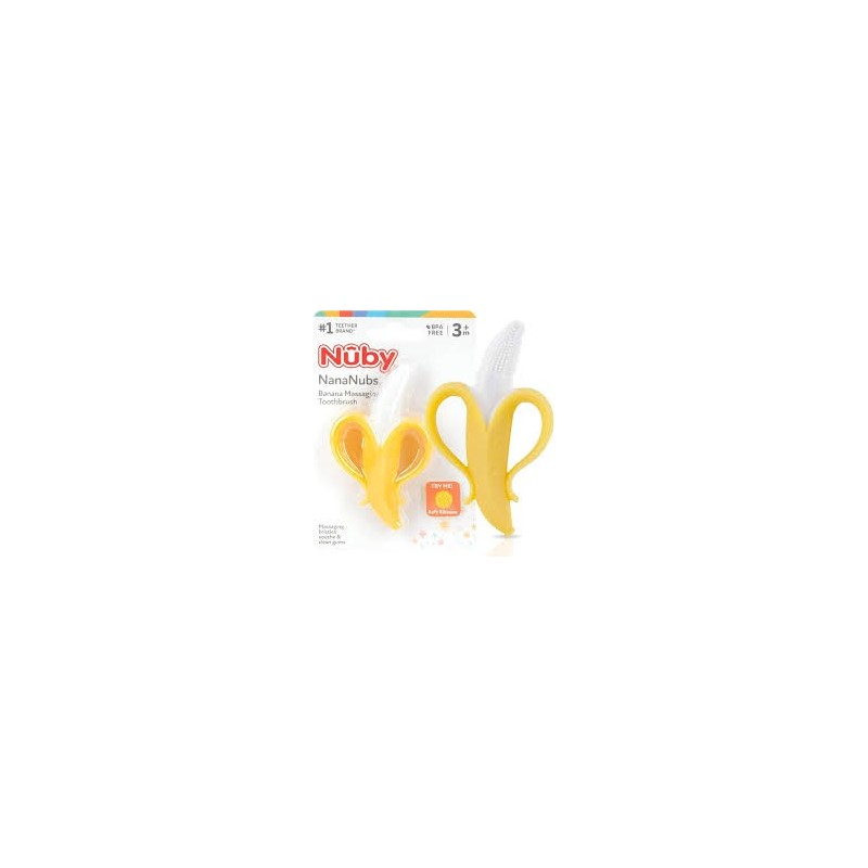 NUBY Jouet de dentition en silicone-banane +3 mois