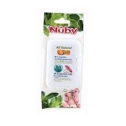 NUBY Lingettes 25-CG40148 Anti-bactériennes Sterilisation et nettoyage surfaces et jouets pour Bébé  48 unutés