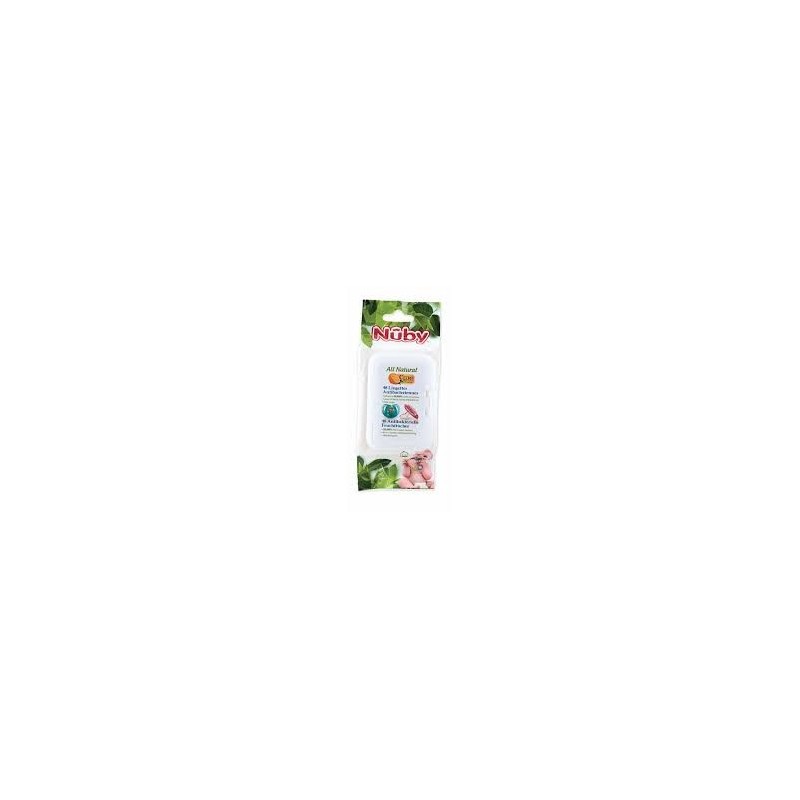 NUBY Lingettes 25-CG40148 Anti-bactériennes Sterilisation et nettoyage surfaces et jouets pour Bébé  48 unutés