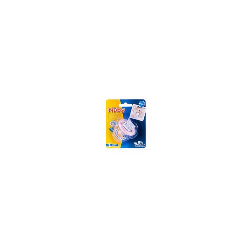 NUBY SUCETTE 100% SILICONE SURMOULÉ NATURAL FLEX CERISE 0-6M 25-ID5853