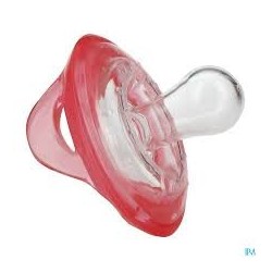 NUBY SUCETTE 25-ID5787SACSN 100% SILICONE NATURAL FLEX CERISE 0-6M
