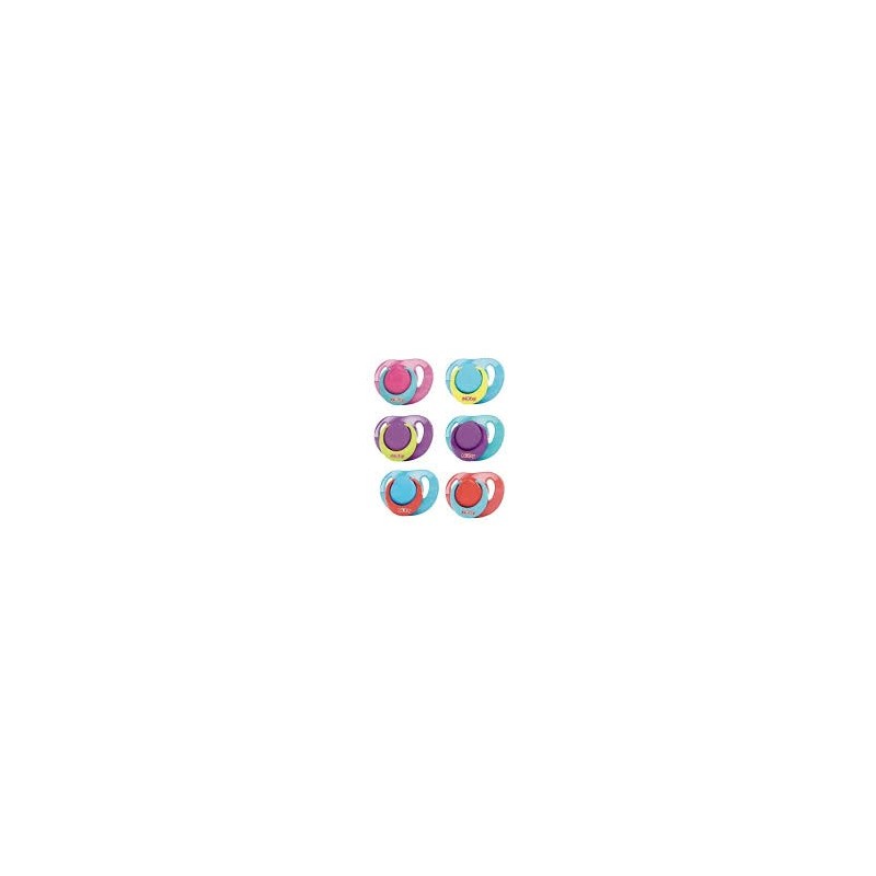 NUBY SUCETTE EN SILICONE CLASSIQUE ORTHODENTIQUE AVEC PICOTS DE MASSAGE 6-36M (20-ID92990MOS).