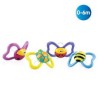 NUBY SUCETTE EN SILICONE PACI-PALS FORME OVALE AVEC PICOTS DE MASSAGE 0-6 MOIS (20-ID5880SFSN1 ).