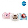 NUBY SUCETTES 25-NV02004S 2 Pièces Sucettes en Silicone ovale phosphorescente 0-6 mois