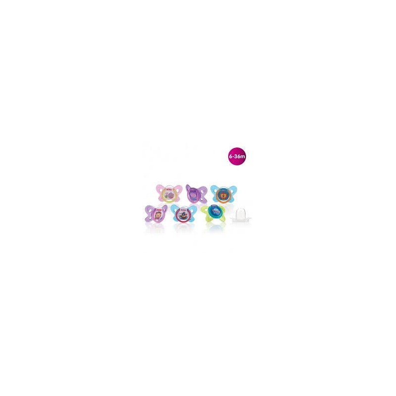 NUBY SUCETTES25-ID5857MFS PAPILLON OVAL 6-36M
