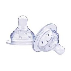 NUBY TÉTINE CUILLÈRE SOUPLE SILICONE BEC DE LIÈVRE +0M POUR (20-ID67611).