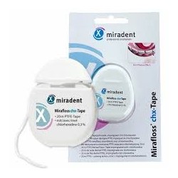 MIRADENT MIRAFLOSS CHX-TAPE 20 M