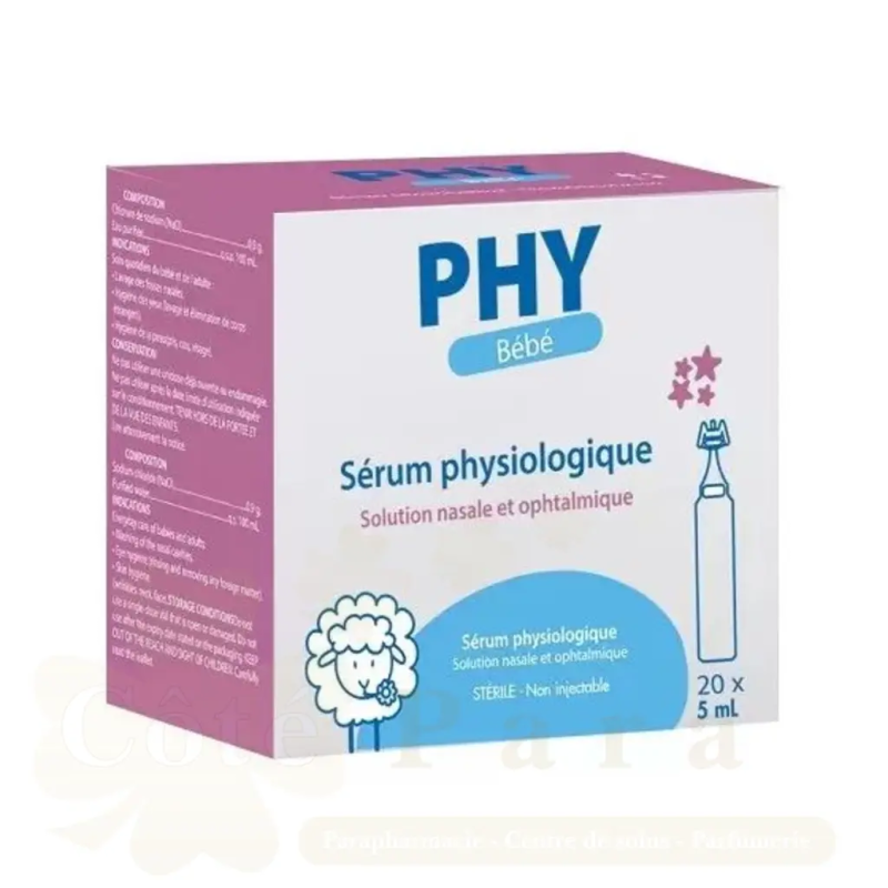 PPL SERUM PHYSIOLOGIQUE BTE DE 20