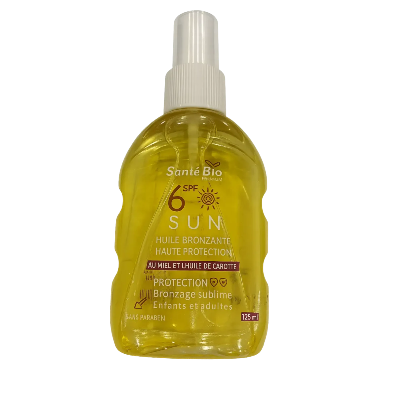 SANTE BIO HUILE BRONZAGE SPF6+ 125ML