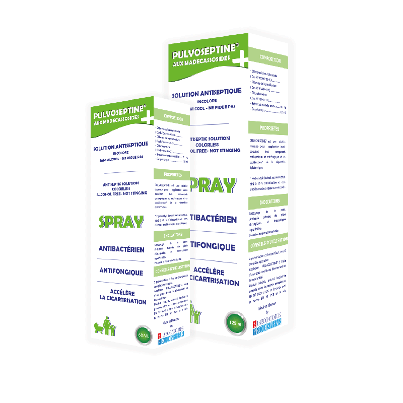 PULVOSEPTINE SPR ANTIBACTERIEN ANTIFONGIQUE 60ML
