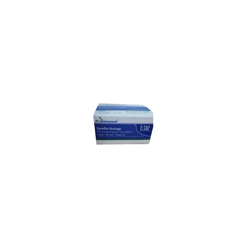 SERINGUE/ INSULINE 0.5ML 31G*1/4""6MM 100PCS