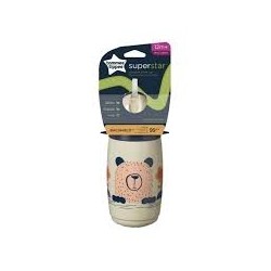 Tommee Tippee Tasse Isotherme à Paille SuperStar 12M+266ml Gris