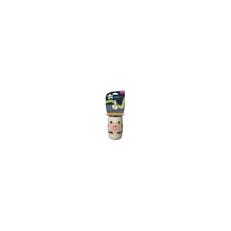 Tommee Tippee Tasse Isotherme à Paille SuperStar 12M+266ml Gris