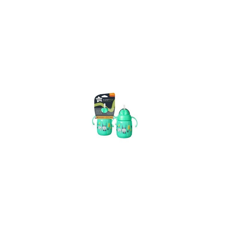 Tommee Tippee Tasse à paille Super Star 300ml 6M+Vert