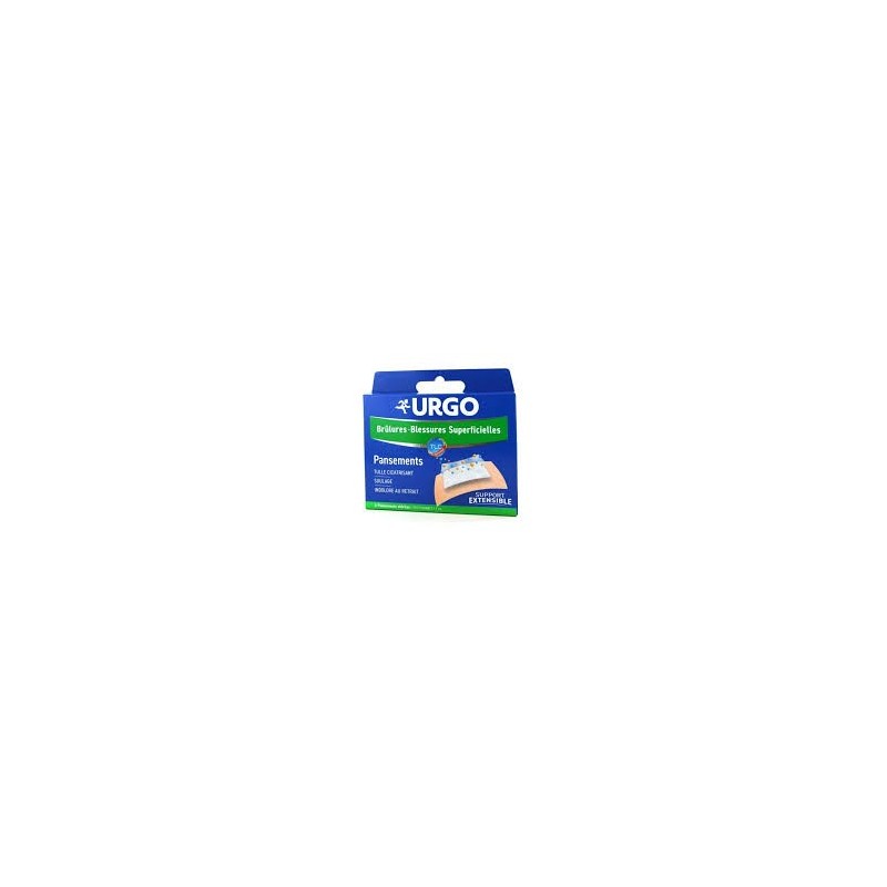 URGO PANSEMENT BRULURES EXTENSIBLE X6 PF 5*7CM