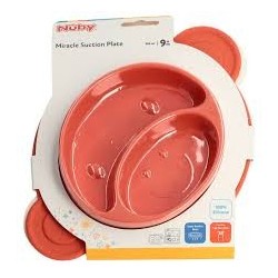 ASSIETTE VENTOUSE MIRACLE PLATE 100% SILICONE MONKEY +9 MOIS (20-ID92913)