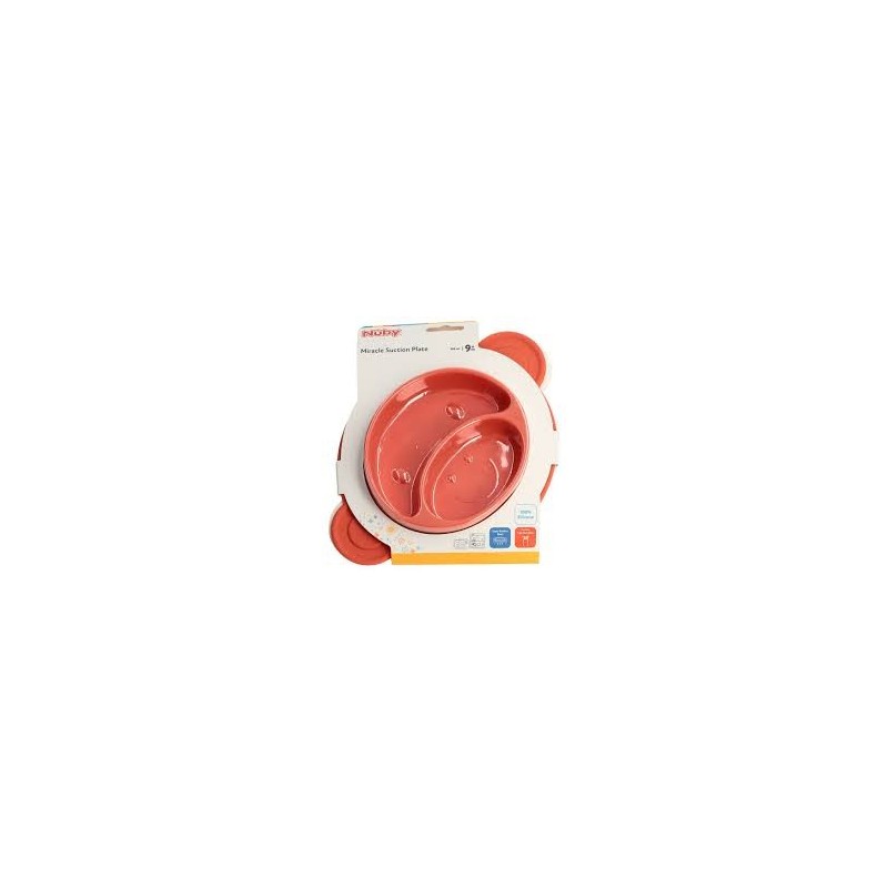 ASSIETTE VENTOUSE MIRACLE PLATE 100% SILICONE MONKEY +9 MOIS (20-ID92913)