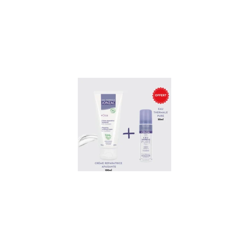 PACK JONZAC CICA CR REPARATRICE 100ML+EAU THERMALE 50ML OFFR