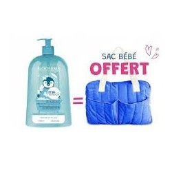 BIODERMA ABCDERM GEL MOUSSANT 1L+SAC LANGER BLEU