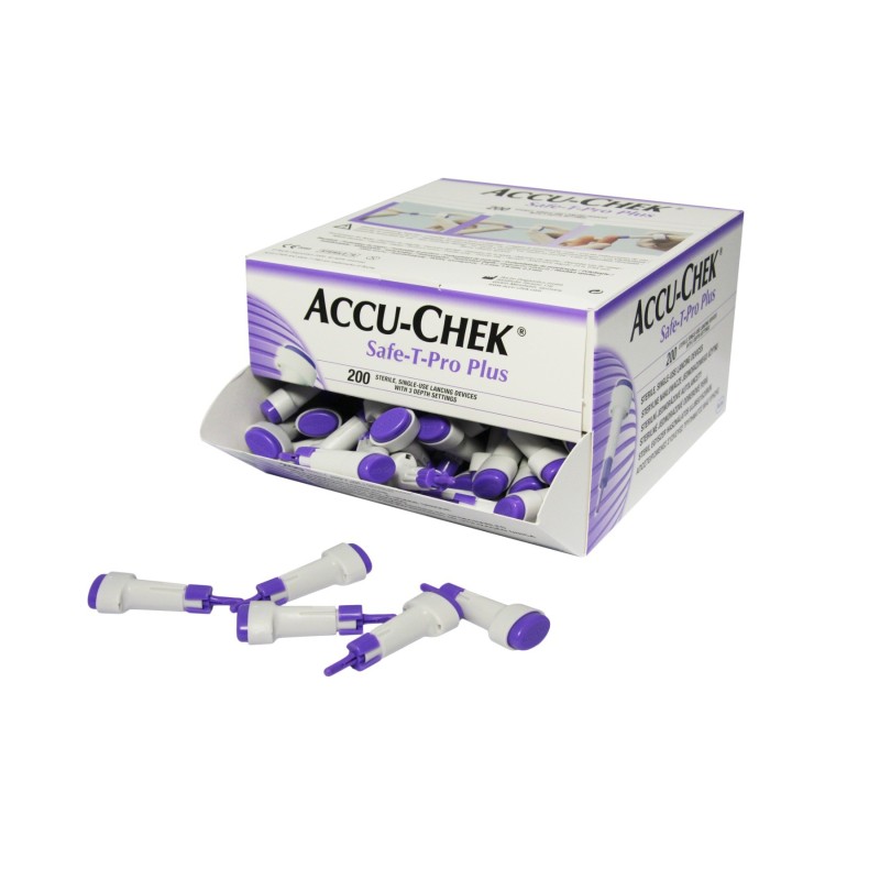 ACCU-CHEK LANCETTE SAFE-T-PRO 200 UNITÉS