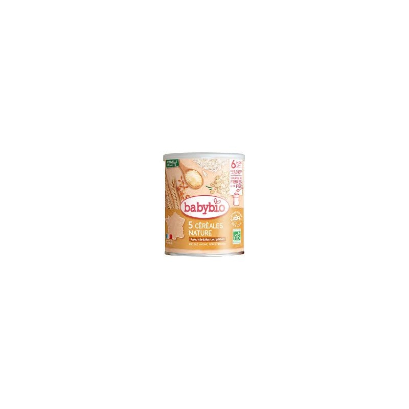 BABYBIO 5 CEREALES NATURE 220G