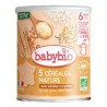 BABYBIO 5 CEREALES NATURE 220G