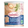 BABYBIO 5 CEREALES VERVEINE FLEUR D'ORANGER CAMOMILLE 220G