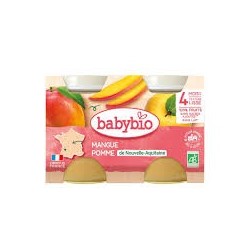 BABYBIO PETIT POT MANGUE POMME 2*130G