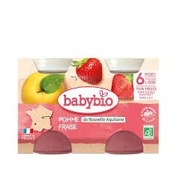 BABYBIO PETIT POT POMME FRAISE 2*130G