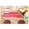BABYBIO PETIT POT POMME PRUNEAU 2*130G