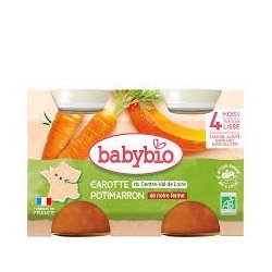 BABYBIO POT CAROTTE POTIMARRON 2*130G