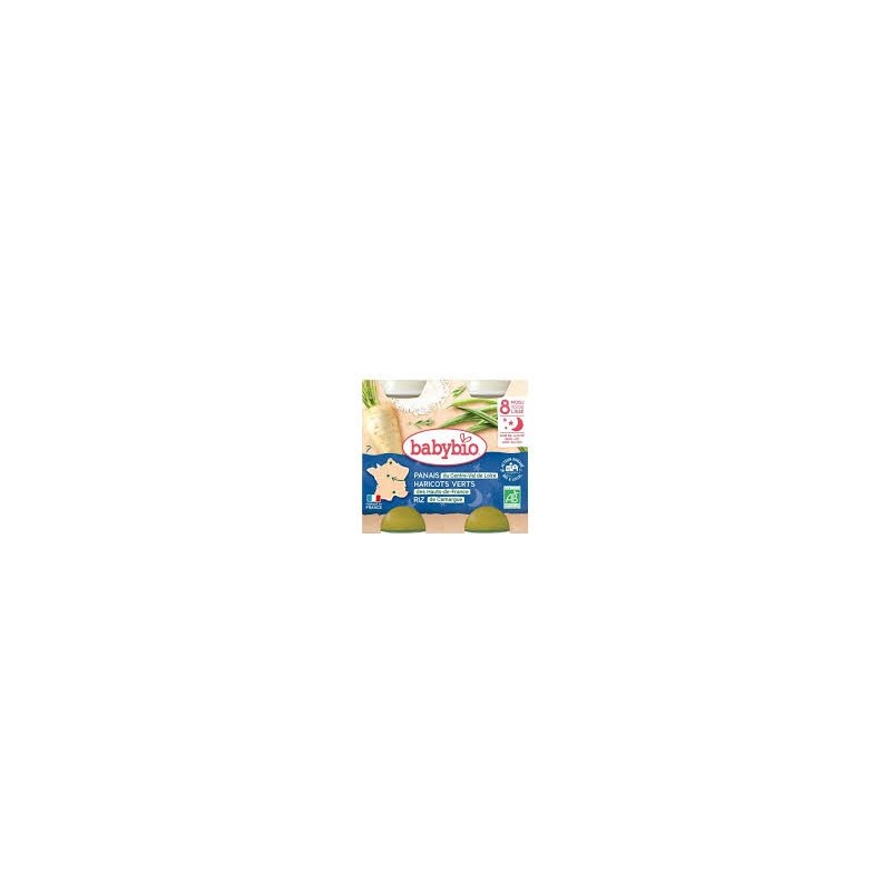 BABYBIO POT BONNE NUIT PANAIS HARICOTS VERTS. RIZ 2*200G