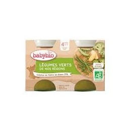 BABYBIO POT LEGUMES VERTS 2*130G