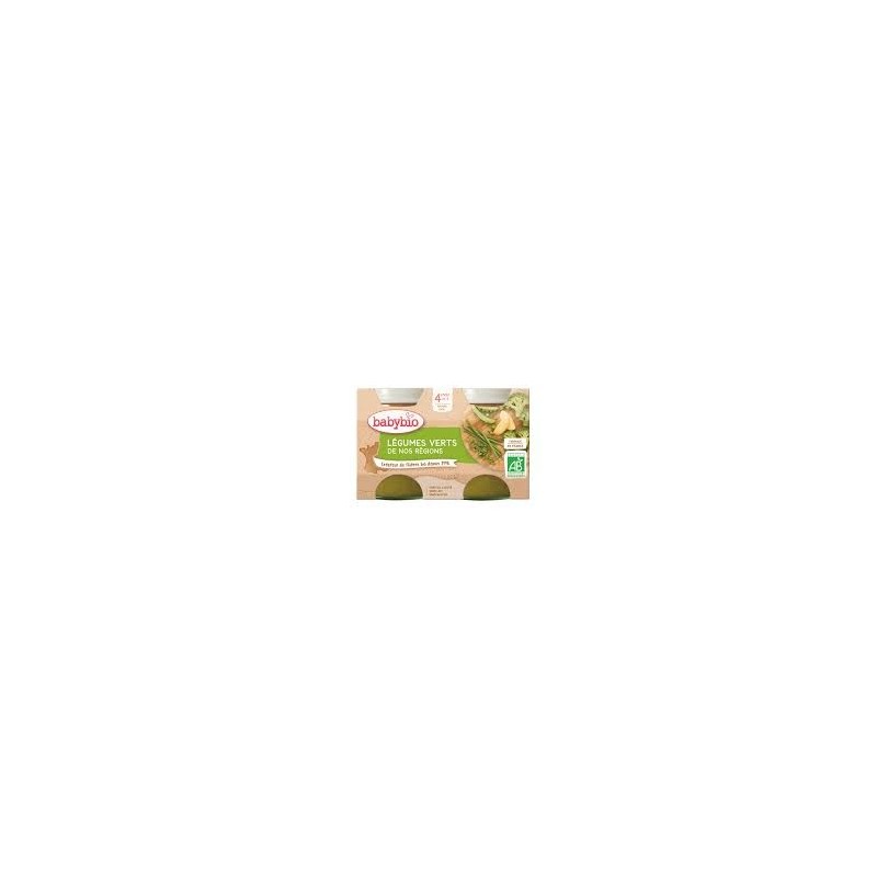 BABYBIO POT LEGUMES VERTS 2*130G