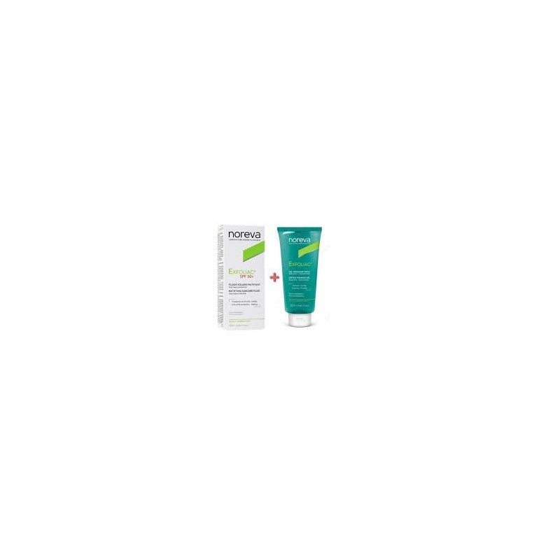 PACK EXFOLIAC FLUIDE SOL SPF50+EXFOLIAC GEL MOUSSANT OFFER