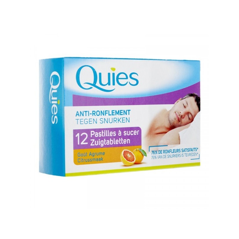QUIES ANTI RONFLEMENT PASTILLES AGRUME