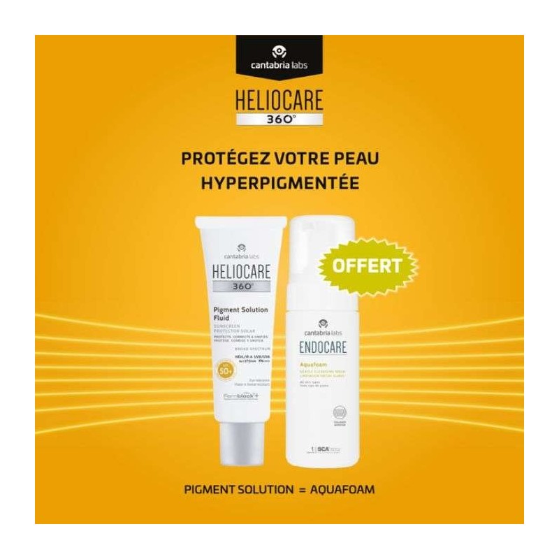 PACK HELIOCARE PIGMENT SOLUTION 50ML+ENDOCARE AQUAFORM OFFER