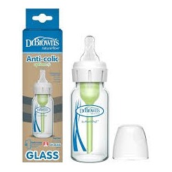 DR BROWNS Bibron en verre 250ml Cole étroit