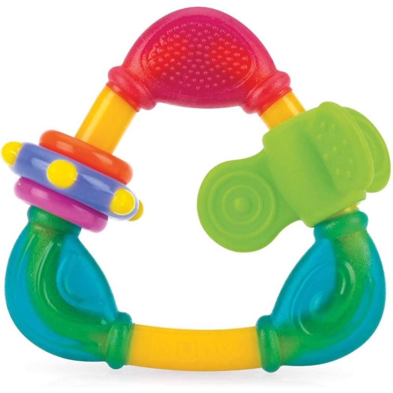 NUBY  JOUETS DE DENTION 25-ID664 EN TRIANGLE À ANNEAUX  +6 M