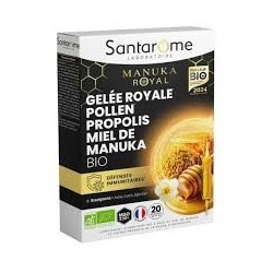 SANTAROME GELEE ROYALE POLLEN PROPOLIS MIEL DE MANUKA 20AMP