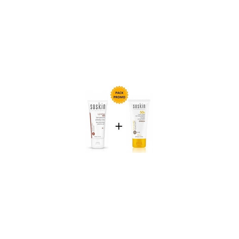 SOSKIN PACK HYDRAWEAR SOIN HYDR PROTEC LEGERE 60ml+REPARTEUR